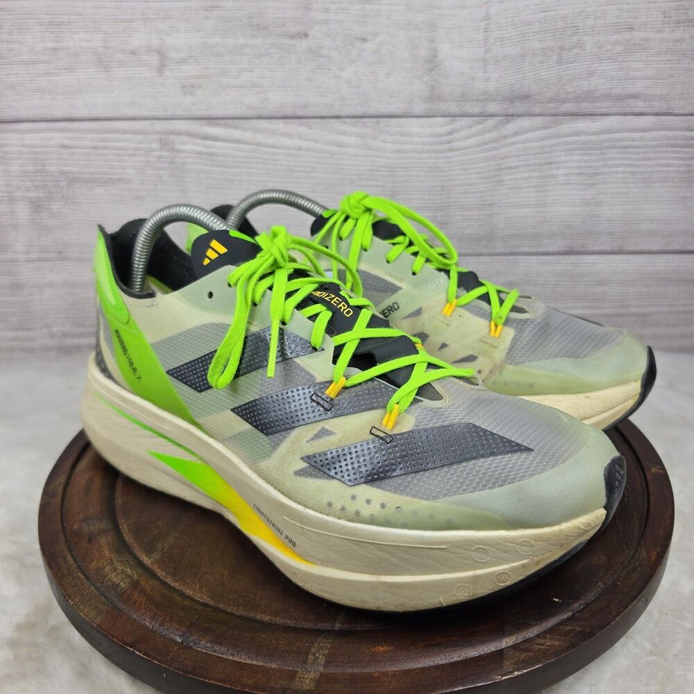 Adidas Adizero Prime X Outdoor Running Mens 9.5 Athletic Pulse Lime Real Teal